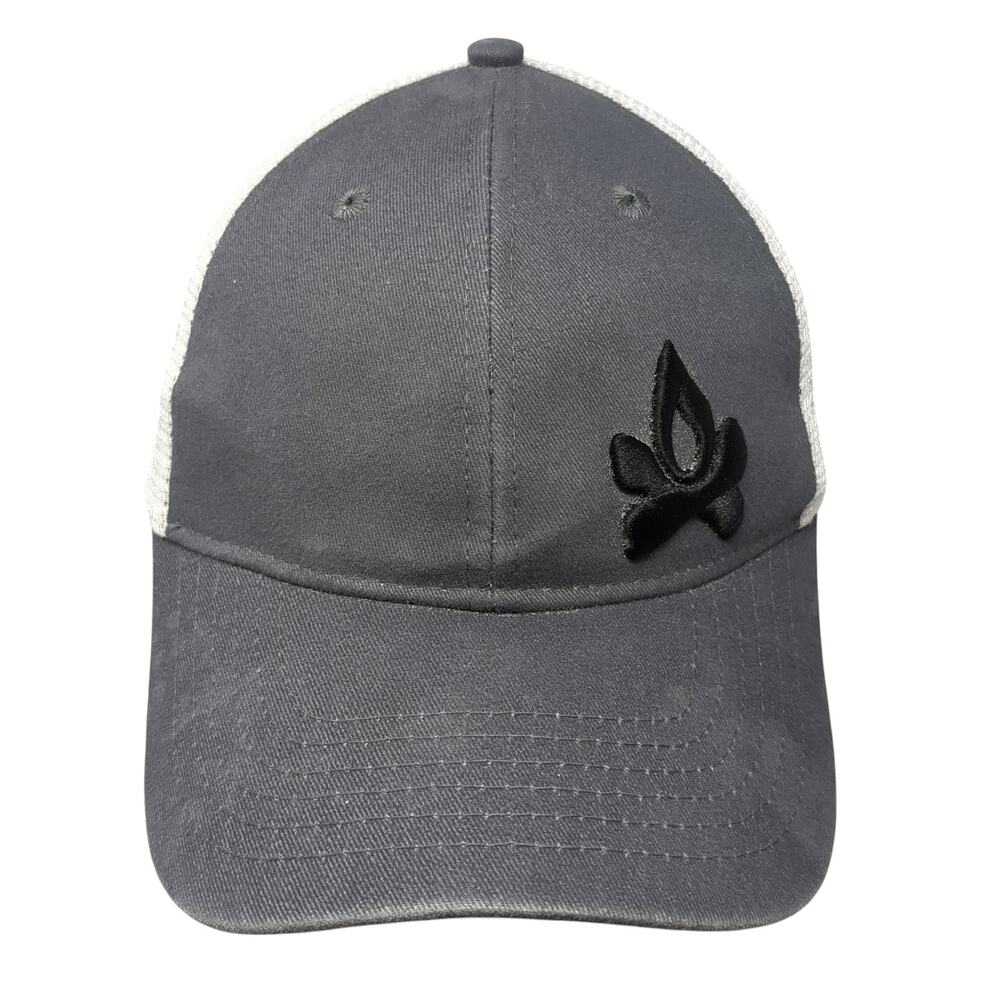 Camp Chef Snapback Mesh Back Trucker Hat Gray One Size Embroidered